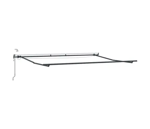 Automātiski Izvelkama Markīze, Led, Pelēka Un Balta, 450X300 Cm Vidaxl