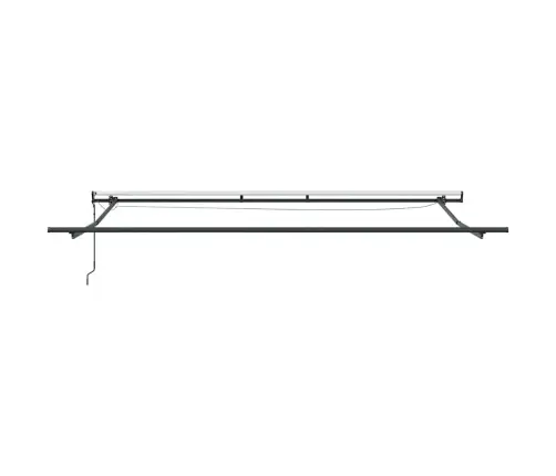 Automātiski Izvelkama Markīze, Led, Pelēka Un Balta, 450X300 Cm Vidaxl