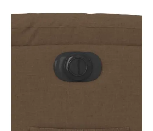 Elektrisks Atpūtas Krēsls, Atgāžams, Brūns Audums Vidaxl