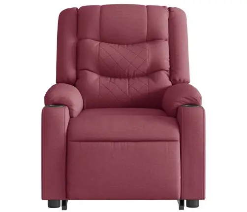 Püsti Tõusmist Toetav Tugitool, Veinipunane, Kangas