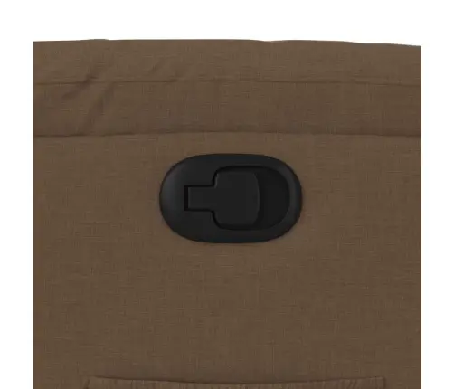 Atsistojantis Atlošiamas Krėslas, Rudos Spalvos, Audinys