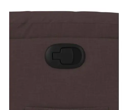 Atpūtas Krēsls, Paceļams, Atgāžams, Tumši Brūns Audums Vidaxl