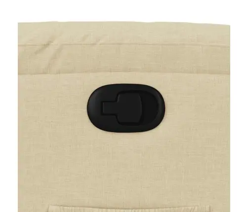 Atpūtas Krēsls, Paceļams, Atgāžams, Krēmkrāsas Audums Vidaxl