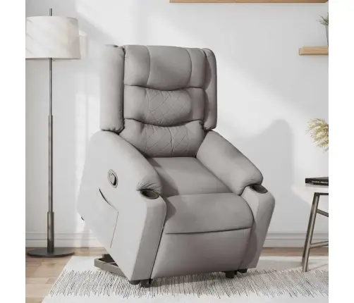 Atpūtas Krēsls Stāvus Krēsls Mākoņa Pelēks Audums Vidaxl