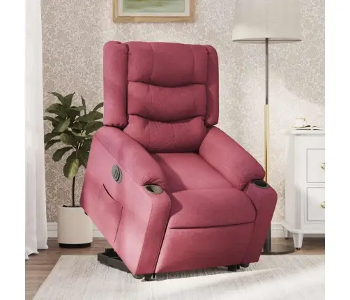 Elektrisks Atpūtas Krēsls, Paceļams/Atgāžams, Vīnsarkans Audums Vidaxl Elektrisks Atpūtas Krēsls, Paceļams/Atgāžams, Vīnsarkans Audums Vidaxl