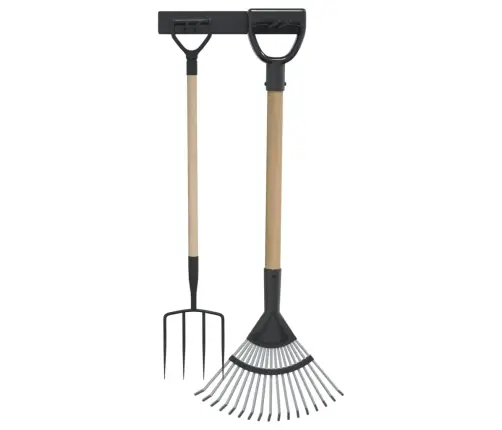 Sieninis Sodo Įrankių Laikiklis, Juodas, Plienas