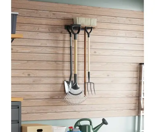 Sieninis Sodo Įrankių Laikiklis, Juodas, Plienas