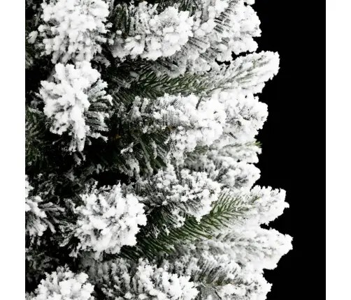 Mākslīgā Ziemassvētku Egle Ar Sniegu, Šaura, 120 Cm, Pvc&Pe Vidaxl