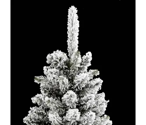 Mākslīgā Ziemassvētku Egle Ar Sniegu, Šaura, 120 Cm, Pvc&Pe Vidaxl