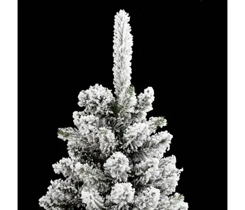 Kitsas Kunstkuusk Lumiste Okstega, 210 cm Pvc Ja Pe