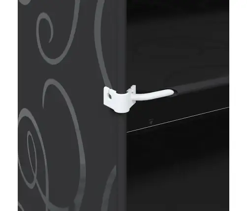 Storage Cube Organizer Su 12 Kubelių Ir Durelėmis Black Pp