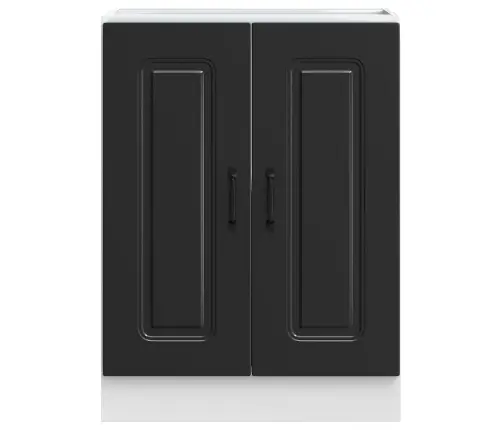 Izlietnes Pamatnes Skapis, Kalmar, Melns, 60X46X81,5 Cm Vidaxl