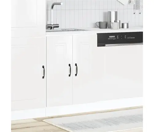 Izlietnes Pamatnes Skapis, Kalmar, Spīdīgi Balta, 60X46X81,5 Cm Vidaxl