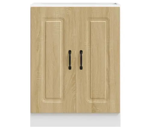 Izlietnes Pamatnes Skapis, Kalmar, Ozolkoka, 60X46X81,5 Cm Vidaxl