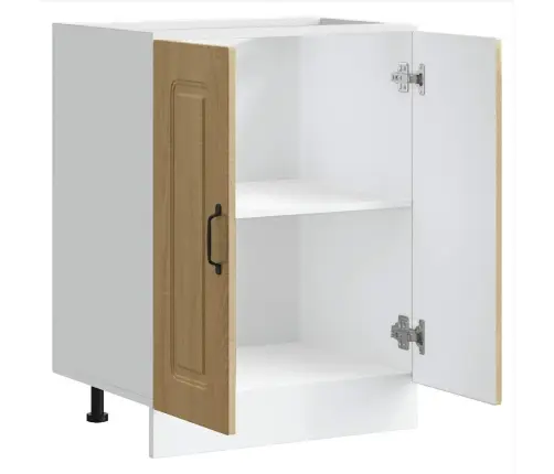 Izlietnes Pamatnes Skapis, Kalmar, Ozolkoka, 60X46X81,5 Cm Vidaxl