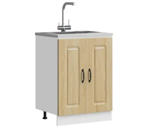 Izlietnes Pamatnes Skapis, Kalmar, Ozolkoka, 60X46X81,5 Cm Vidaxl