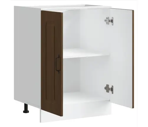 Izlietnes Pamatnes Skapis, Kalmar, Brūna Ozola, 60X46X81,5 Cm Vidaxl