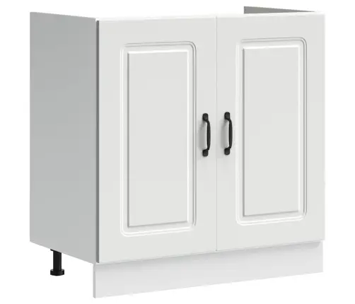 Izlietnes Pamatnes Skapis, Kalmar, Balts, 80X46X81,5 Cm Vidaxl