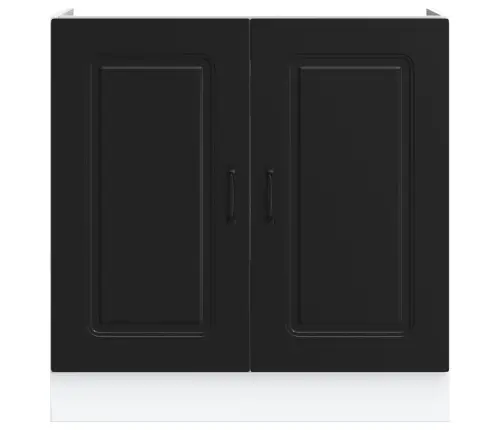 Valamu Aluskapp, Kalmar, Must, 80X46X81,5 cm Tehispuit