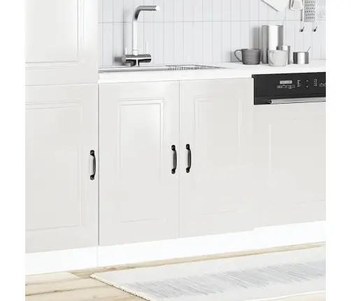 Izlietnes Pamatnes Skapis, Kalmar, Spīdīgi Balta, 80X46X81,5 Cm Vidaxl