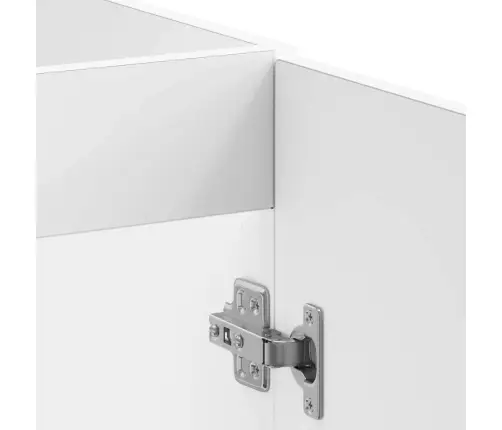 Izlietnes Pamatnes Skapis, Kalmar, Spīdīgi Balta, 80X46X81,5 Cm Vidaxl