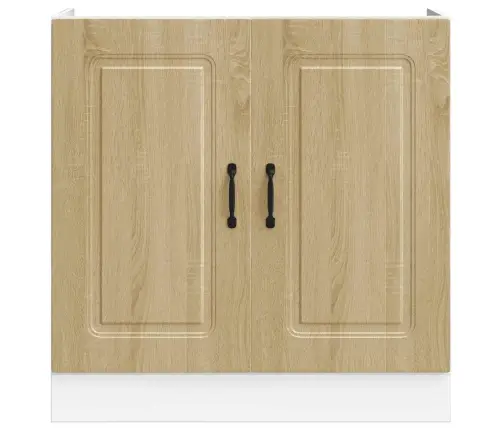 Izlietnes Pamatnes Skapis, Kalmar, Ozolkoka, 80X46X81,5 Cm Vidaxl