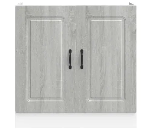 Izlietnes Pamatnes Skapis, Kalmar, Pelēka Koka, 80X46X81,5 Cm Vidaxl