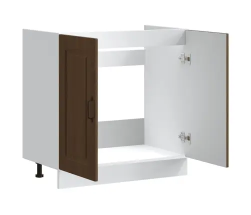 Izlietnes Pamatnes Skapis, Kalmar, Brūna Ozola, 80X46X81,5 Cm Vidaxl