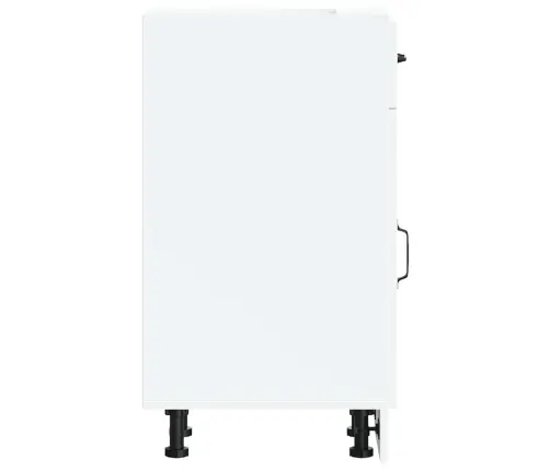 Virtuves Apakšējai Skapītis, Kalmar, Balts, Inženierijas Koks Vidaxl