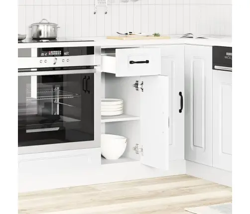 Virtuves Apakšējai Skapītis, Kalmar, Balts, Inženierijas Koks Vidaxl