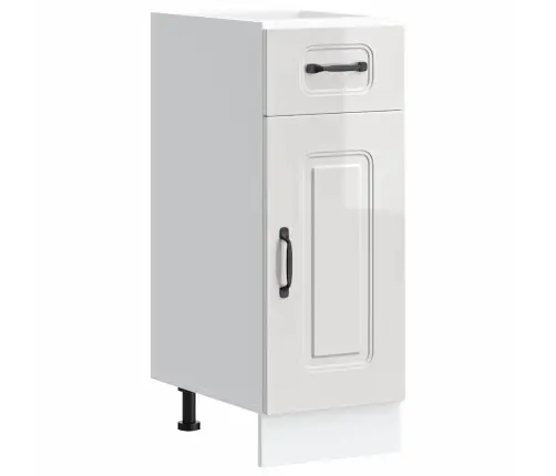 Virtuves Apakšējai Skapītis, Kalmar, Spīdīgi Balta Vidaxl