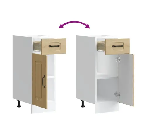 Köögi Aluskapp, Kalmar, Sonoma Tamm, Tehispuit