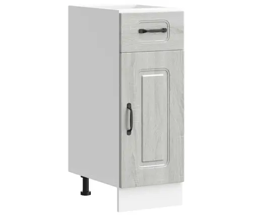 Virtuves Apakšējai Skapītis, Kalmar, Pelēka Koka Vidaxl