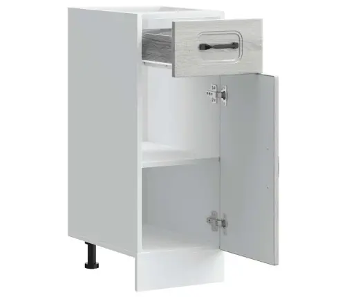 Virtuves Apakšējai Skapītis, Kalmar, Pelēka Koka Vidaxl