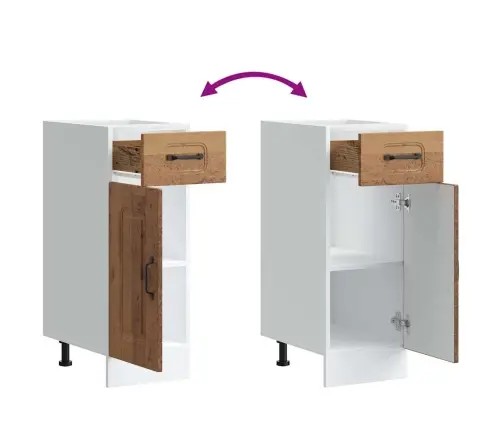 Virtuves Apakšējai Skapītis, Kalmar, Veca Koka Vidaxl