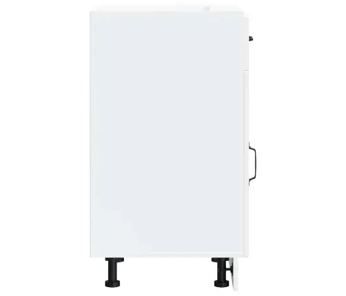 Virtuves Apakšējai Skapītis, Kalmar, Balts, Inženierijas Koks Vidaxl