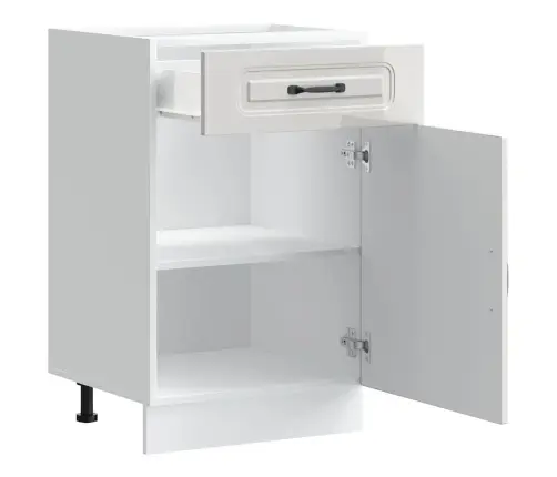 Köögi Aluskapp, Kalmar, Kõrgläikega Valge, Tehispuit