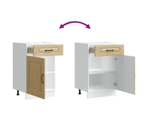 Kitchen Base Cabinet "Kalmar" Sonoma Oak Engineered Wood