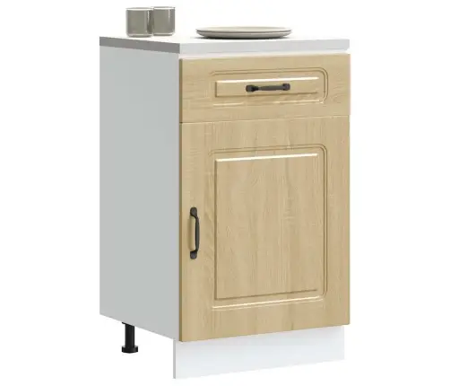 Kitchen Base Cabinet "Kalmar" Sonoma Oak Engineered Wood
