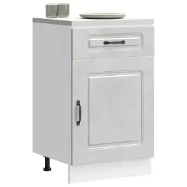 Virtuvės Spintelė, Kalmar, Betono Pilka, Apdirbta Mediena