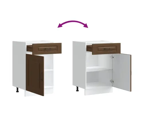 Köögi Aluskapp, Kalmar, Pruun Tamm, Tehispuit