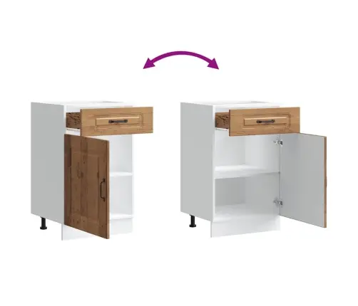 Virtuvės Spintelė, Kalmar, Medienos, Apdirbta Mediena