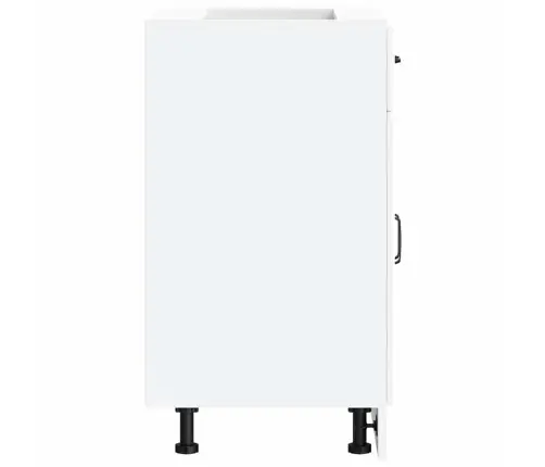 Virtuvės Spintelė, Kalmar, Balta, Apdirbta Mediena