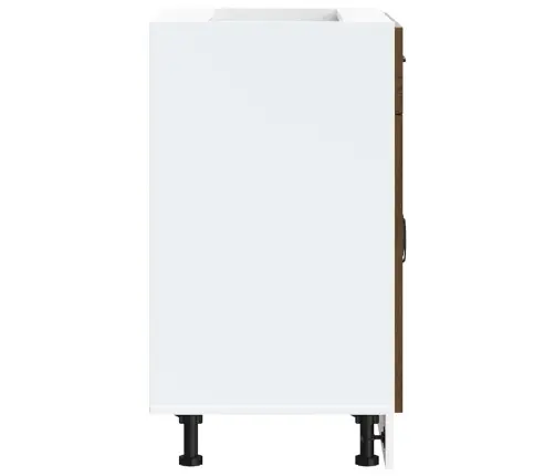 Virtuvės Spintelė, Kalmar, Ruda Ąžuolo, Apdirbta Mediena