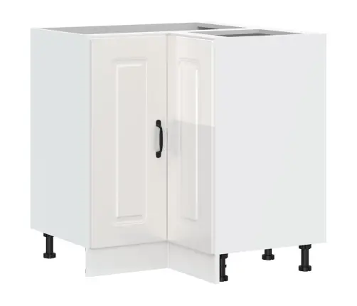 Virtuvės Kampinė Spintelė, Kalmar, Balta, Apdirbta Mediena