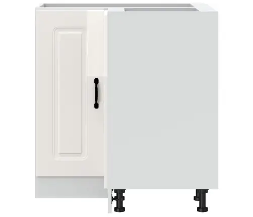 Virtuvės Kampinė Spintelė, Kalmar, Balta, Apdirbta Mediena