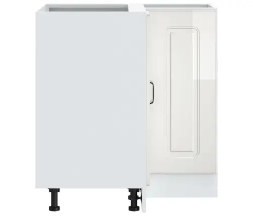 Virtuvės Kampinė Spintelė, Kalmar, Balta, Apdirbta Mediena