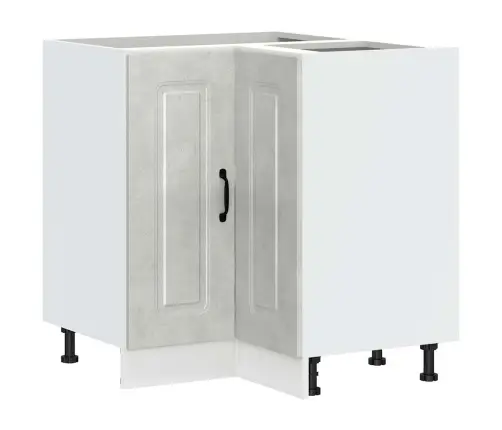 Virtuves Stūra Skapītis Kalmar Betona Pelēks Inženierijas Koks Vidaxl