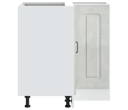 Virtuves Stūra Skapītis Kalmar Betona Pelēks Inženierijas Koks Vidaxl