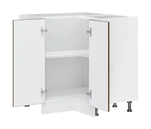 Virtuvės Kampinė Spintelė, Kalmar, Ruda Ąžuolo, Mediena